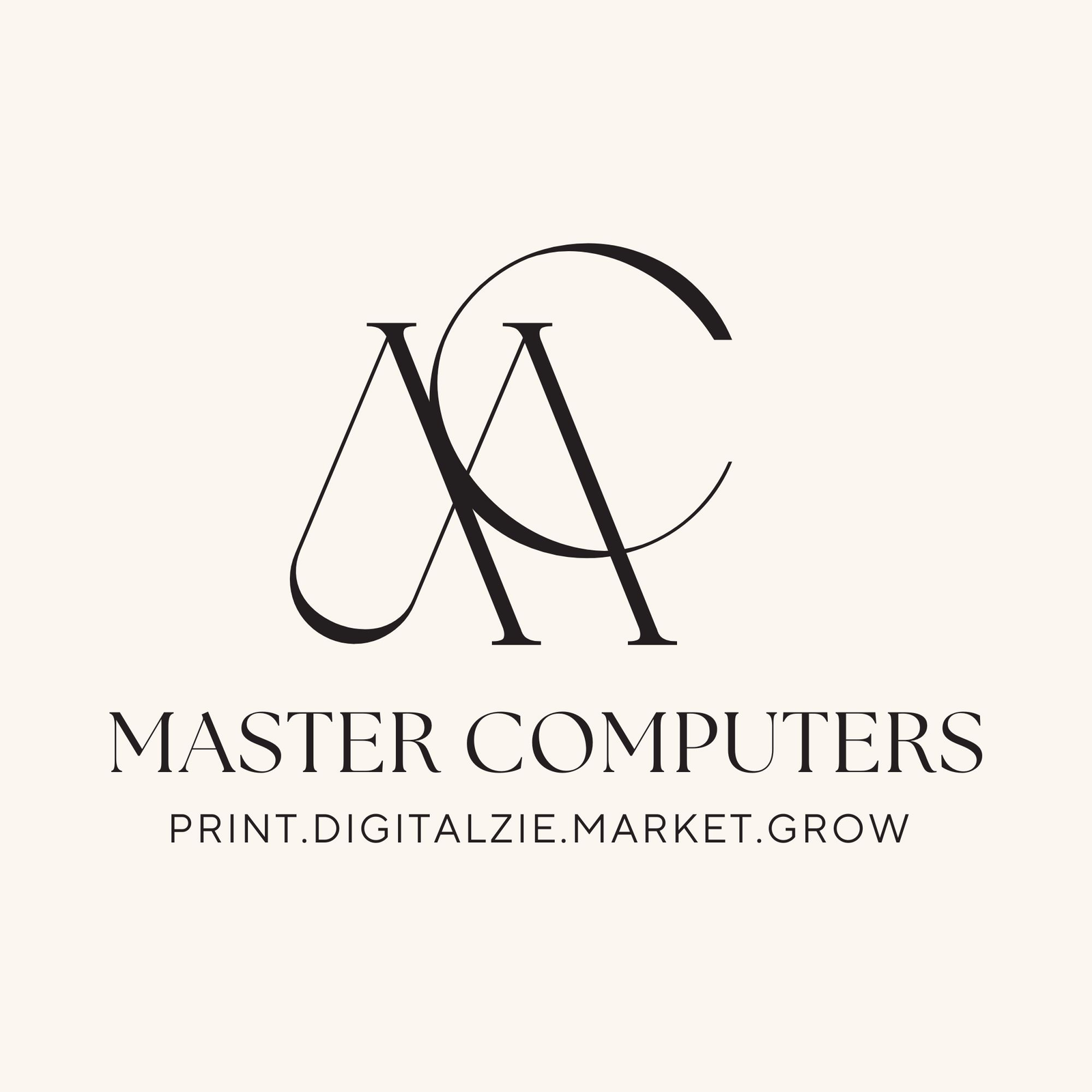 Master Computers Printing & Digital Marketing Services Official Logo